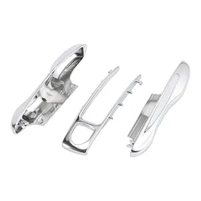 1 Set Silver Tone Painted Key Cover Fob Shell Cover for Porsche Panamera Cayenne Taycan