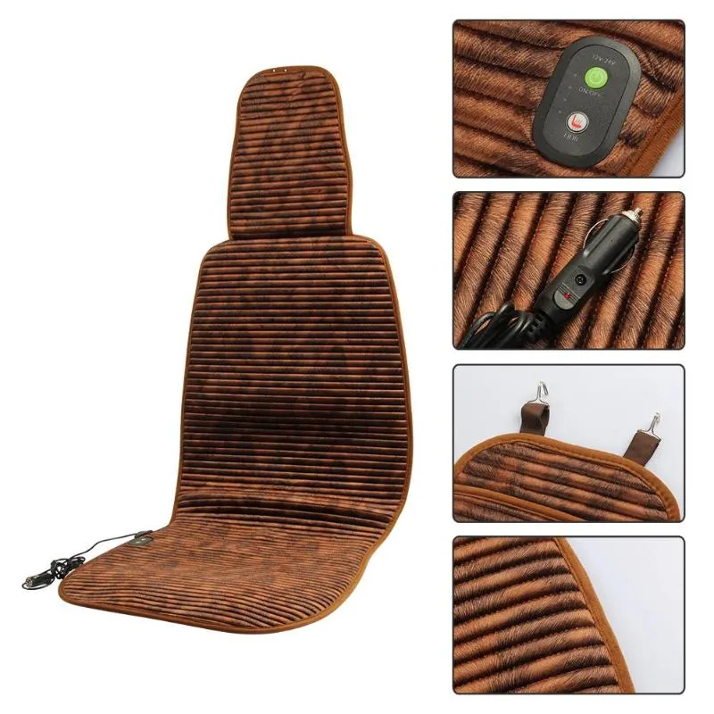 12v Car Electric Heated Cushion Auto Supplies Heated Pad Car Heating Pad Winter Thermal Seatpad Interface Car Heating Seat Cover