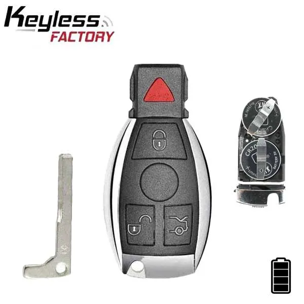 1997-2014 Mercedes Benz / 4-Button Fobik Key / IYZ-3312 / 315 MHz (Double Battery) (AFTERMARKET)