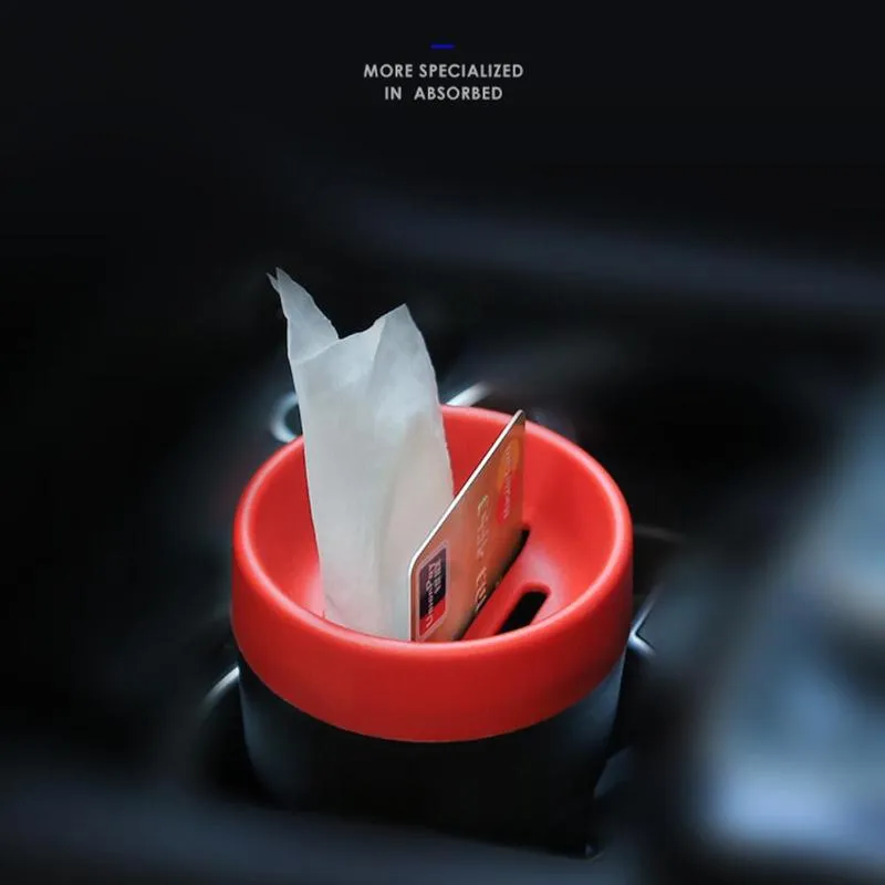 1Pcs Car Storage Box Trash Can Car Coin Storage Organizer Mini Garbage Can Tissue Case Card Holder Mutil Color Car Styling