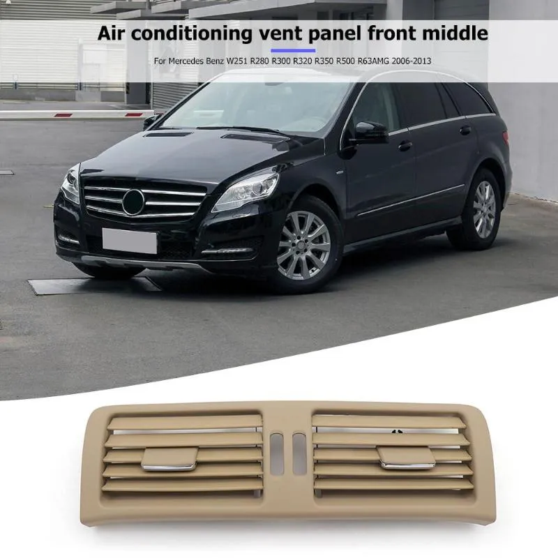 1Pcs Front Center Console A/C Air Vent Outlet Panel Grille Cover for W251 R280 R300 R320 R350 R500 R63AMG 2006-2013 Car Styling