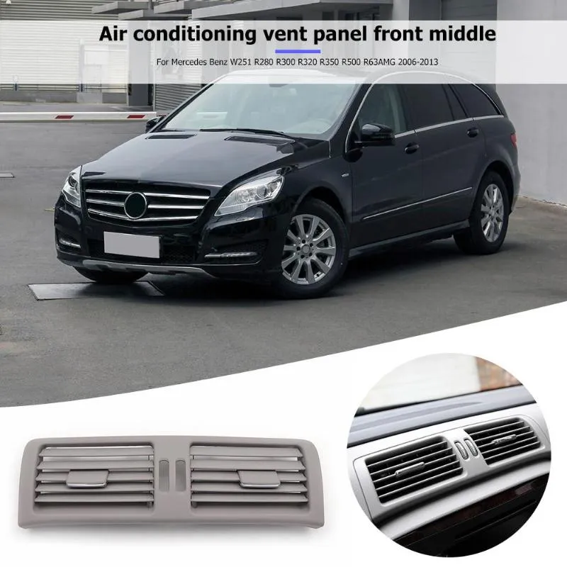 1Pcs Front Center Console A/C Air Vent Outlet Panel Grille Cover for W251 R280 R300 R320 R350 R500 R63AMG 2006-2013 Car Styling