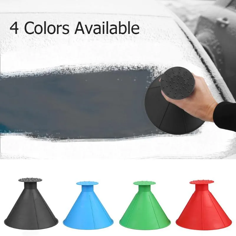 1Pcs Magic Ice Remover Cone Shaped Ice Scraper Shovel Outdoor Funnel Windshield Snow Remover Car Tool Ice Scraper Car Styling