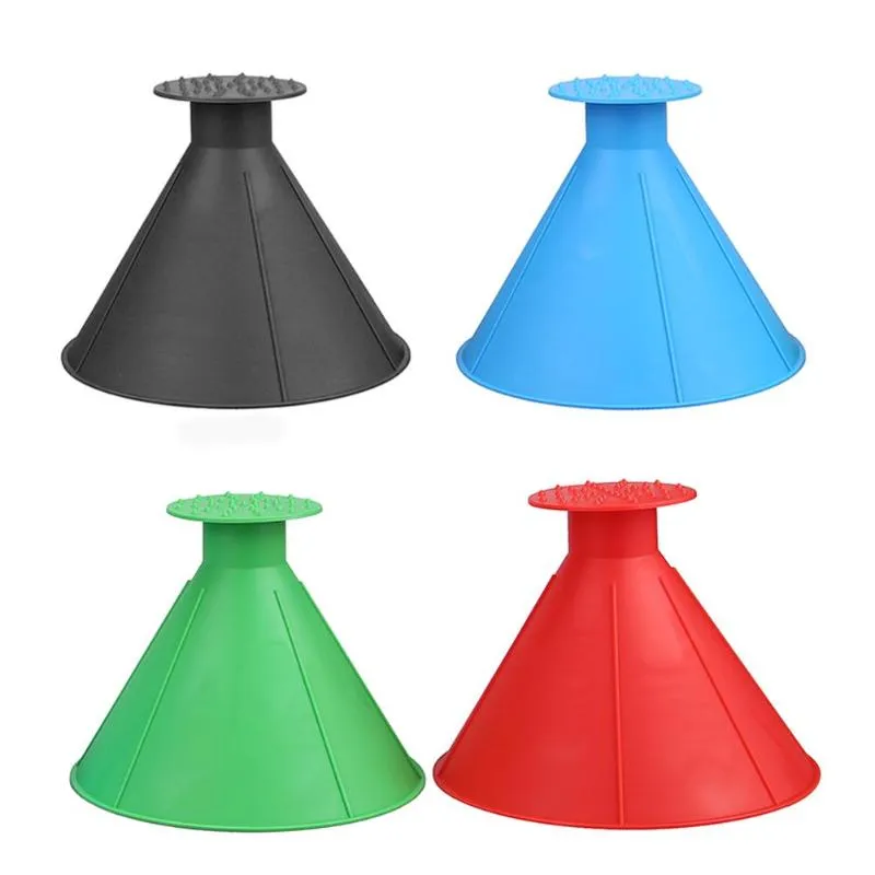 1Pcs Magic Ice Remover Cone Shaped Ice Scraper Shovel Outdoor Funnel Windshield Snow Remover Car Tool Ice Scraper Car Styling