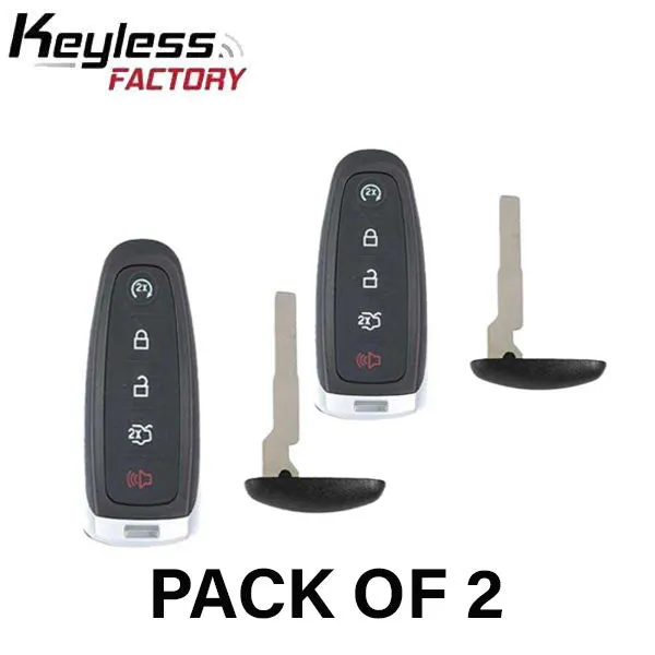 2 x 2013-2020 Ford / 5-Button Smart Key / PEPS / PN: 164-R7995 / M3N5WY8609 (AFTERMARKET) (Bundle of 2)