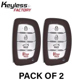 2 x 2015-2017 Hyundai Sonata / 4-Button Smart Key / PN: 95440-C1001 / CQOFD00120 (AFTERMARKET) (Bundle of 2)