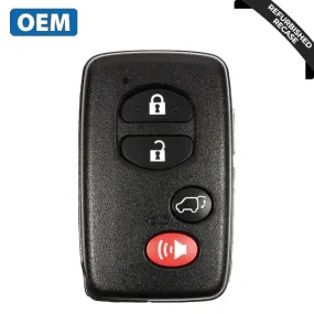 2010-2017 Toyota Venza / 4-Button Smart Key / PN: 89904-0T060 / HYQ14ACX (OEM Recase)
