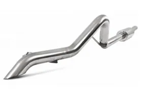 2012-18 Jeep Wrangler JK MBRP T409 Stainless Steel Pro Series 2.5in Off-Road Tail Pipe - Muffler Before Axle