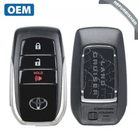2020-2021 Toyota Land Cruiser / 3-Button Smart Key / PN: 89904-60X20 / HYQ14FBB (OEM Refurb)