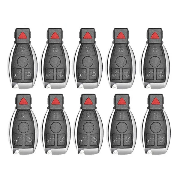 25 x 1997-2014 Mercedes Benz / 4-Button Fobik Key / IYZ-3312 / 315 MHz (Double Battery) (AFTERMARKET) (Bundle of 25)