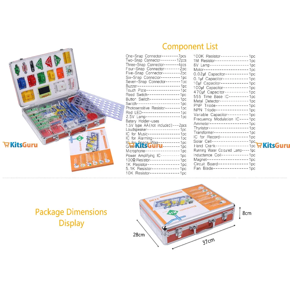 3198 Experiments SNAP Circuits STEM Electronics Kit | KitsGuru
