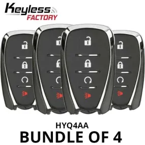 4 x 2016-2022 Chevrolet Bolt Equinox Trax Sonic Volt / 4-Button Smart Key / HYQ4AA (BUNDLE OF 4)