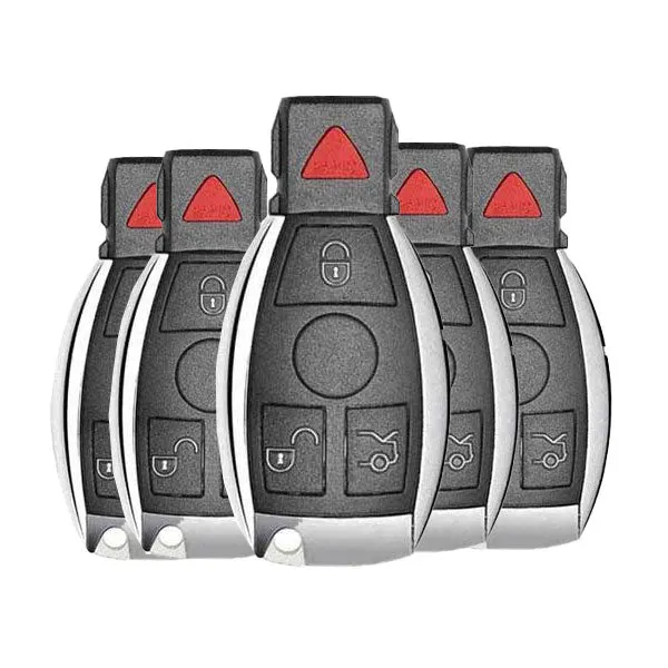 5 x 1997-2014 Mercedes Benz / 4-Button Fobik Key / IYZ-3312 / 315 MHz (Double Battery) (AFTERMARKET) (PACK OF 5)