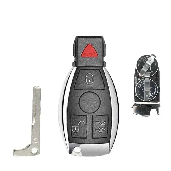 5 x 1997-2014 Mercedes Benz / 4-Button Fobik Key / IYZ-3312 / 315 MHz (Double Battery) (AFTERMARKET) (PACK OF 5)