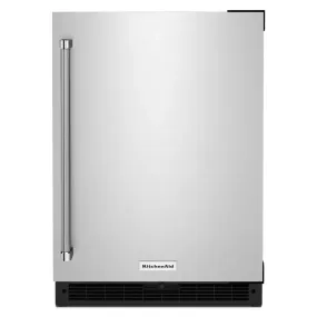 5.0 Cu. Ft. Mini Fridge in Black Cabinet with Stainless Door without Freezer