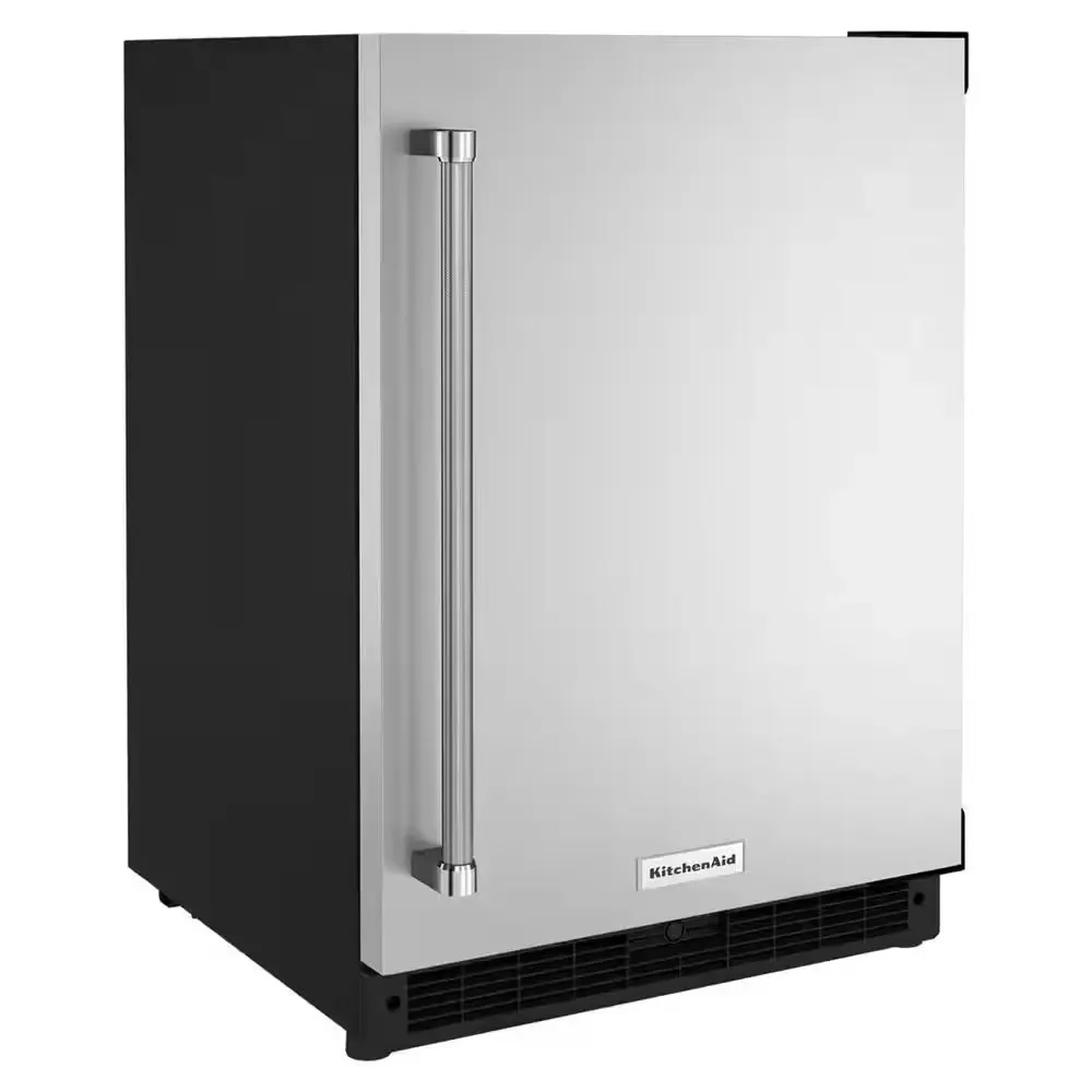 5.0 Cu. Ft. Mini Fridge in Black Cabinet with Stainless Door without Freezer