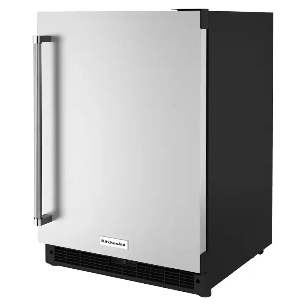 5.0 Cu. Ft. Mini Fridge in Black Cabinet with Stainless Door without Freezer