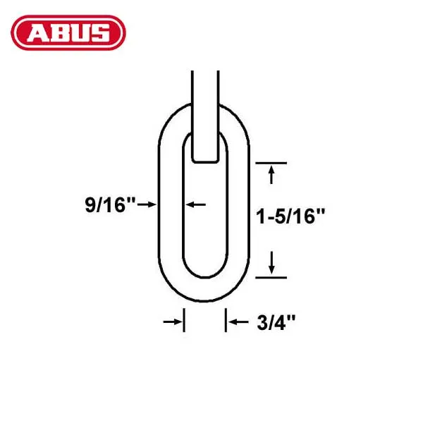 Abus - KS - Optional Length - High-Security Chain & Sleeve - Optional Diameter