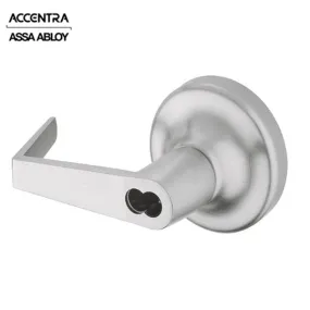 Accentra (Formerly Yale) - AU446F - Exit Device Lever Trim - Classroom - Augusta Lever - SFIC - Less Core - Satin Chrome - Grade 1