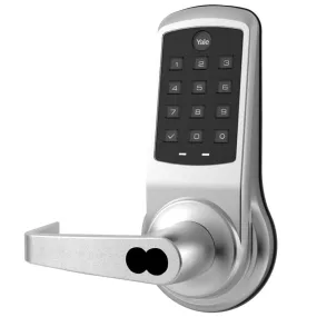 Accentra (Yale) SI-AU-NTB612-NR 626 Nextouch Pushbutton Keypad Cylindrical Lock, Schlage FSIC Prep, Satin Chrome