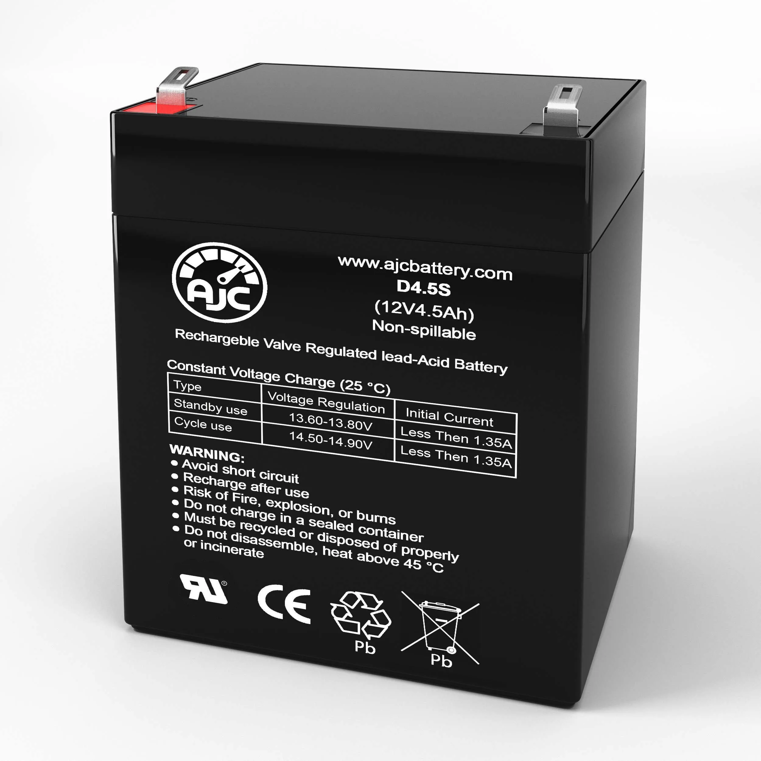 Access Lock RBAT4 12V 4.5Ah Alarm Replacement Battery
