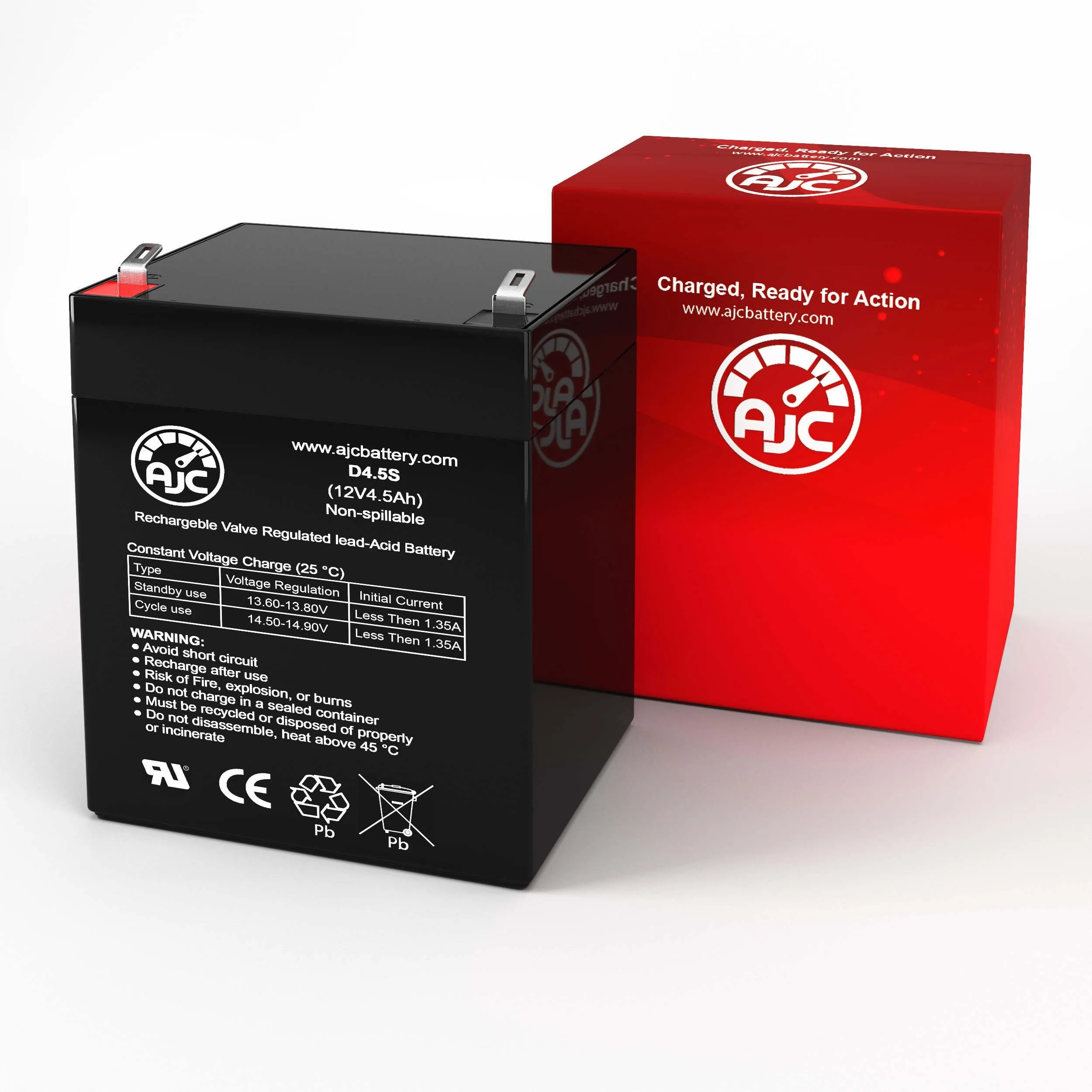 Access Lock RBAT4 12V 4.5Ah Alarm Replacement Battery