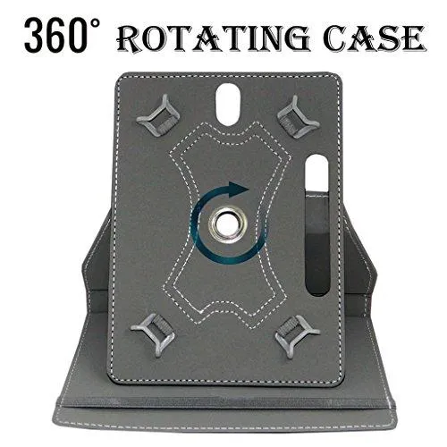Acm Designer Rotating Leather Flip Case For Lenovo Tab 3 7 Essential Tablet Cover Stand Dark Blue