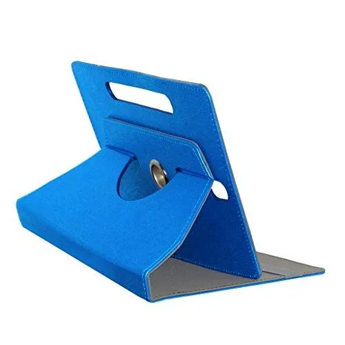 Acm Designer Rotating Leather Flip Case For Lenovo Tab 3 7 Essential Tablet Cover Stand Dark Blue