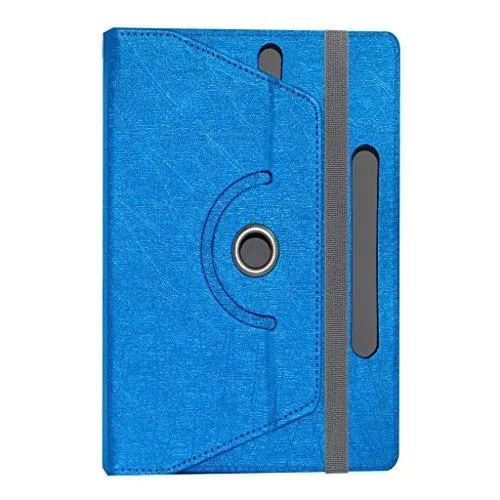 Acm Designer Rotating Leather Flip Case For Lenovo Tab 3 7 Essential Tablet Cover Stand Dark Blue