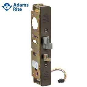 Adams Rite - Steel Hawk 4300 E-Latch - Electrified Deadlatch -1-1/8" Backset - Surface Mount - Std Jamb - Dark Bronze - 12 /16 / 24 VDC