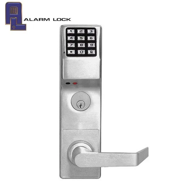 Alarm Lock Trilogy - DL3500CRR - Classroom Mortise Lever Set w/ High Capacity Audit Trail - US26D - Satin Chrome - Right Handed - Grade 1