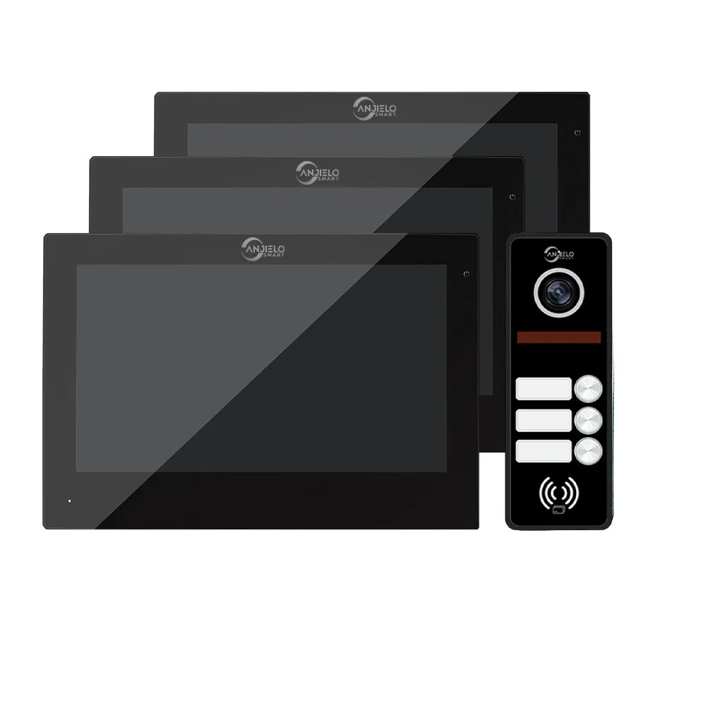 Anjielo Smart Touch Monitor 7 inch 2-door or 3-door Doorbell Video intercom For Apartment