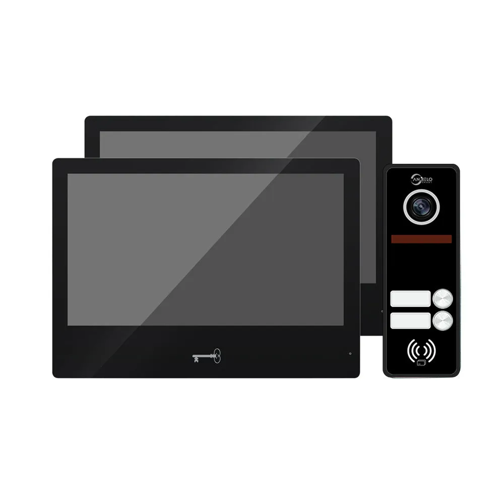 Anjielosmart Tuya Smart Touch Monitor 10 inch Screen with Wide Angle View Doorbell Camera Night Vision Video Doorphone For Home