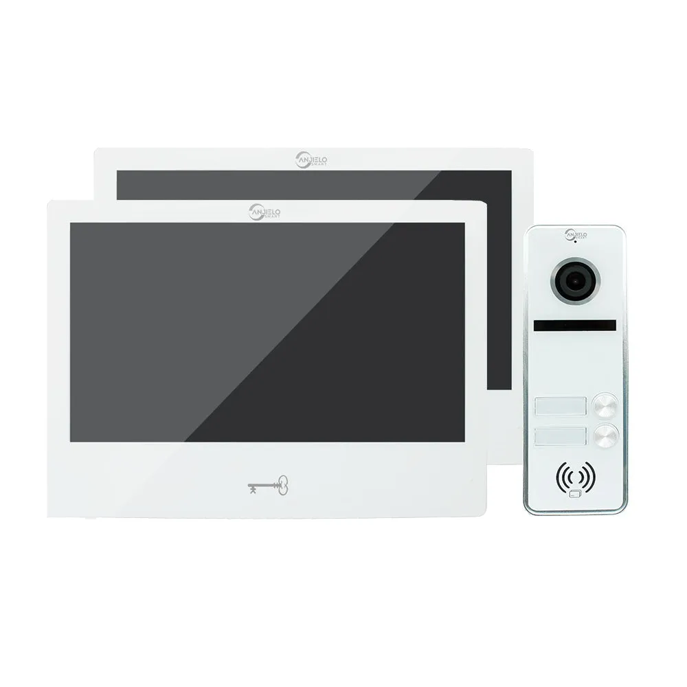 Anjielosmart Tuya Smart Touch Monitor 10 inch Screen with Wide Angle View Doorbell Camera Night Vision Video Doorphone For Home