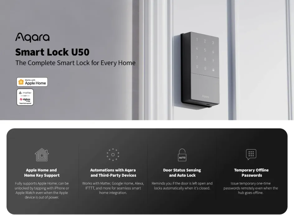 Aqara Smart Lock U50 (with installation)