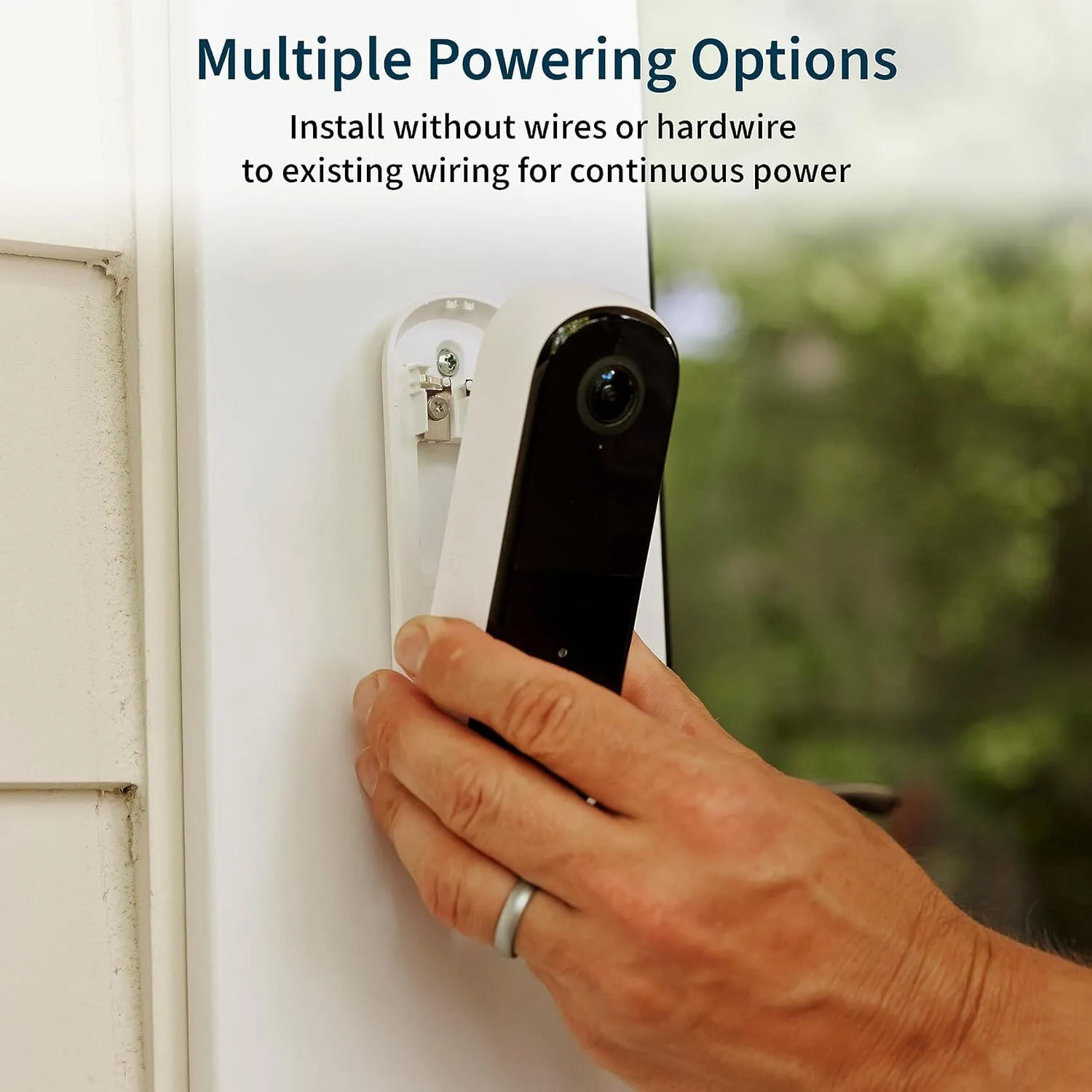 Arlo Video Doorbell 2K (2nd Generation) – Battery Operated or Wired Doorbell  (Refurbished)