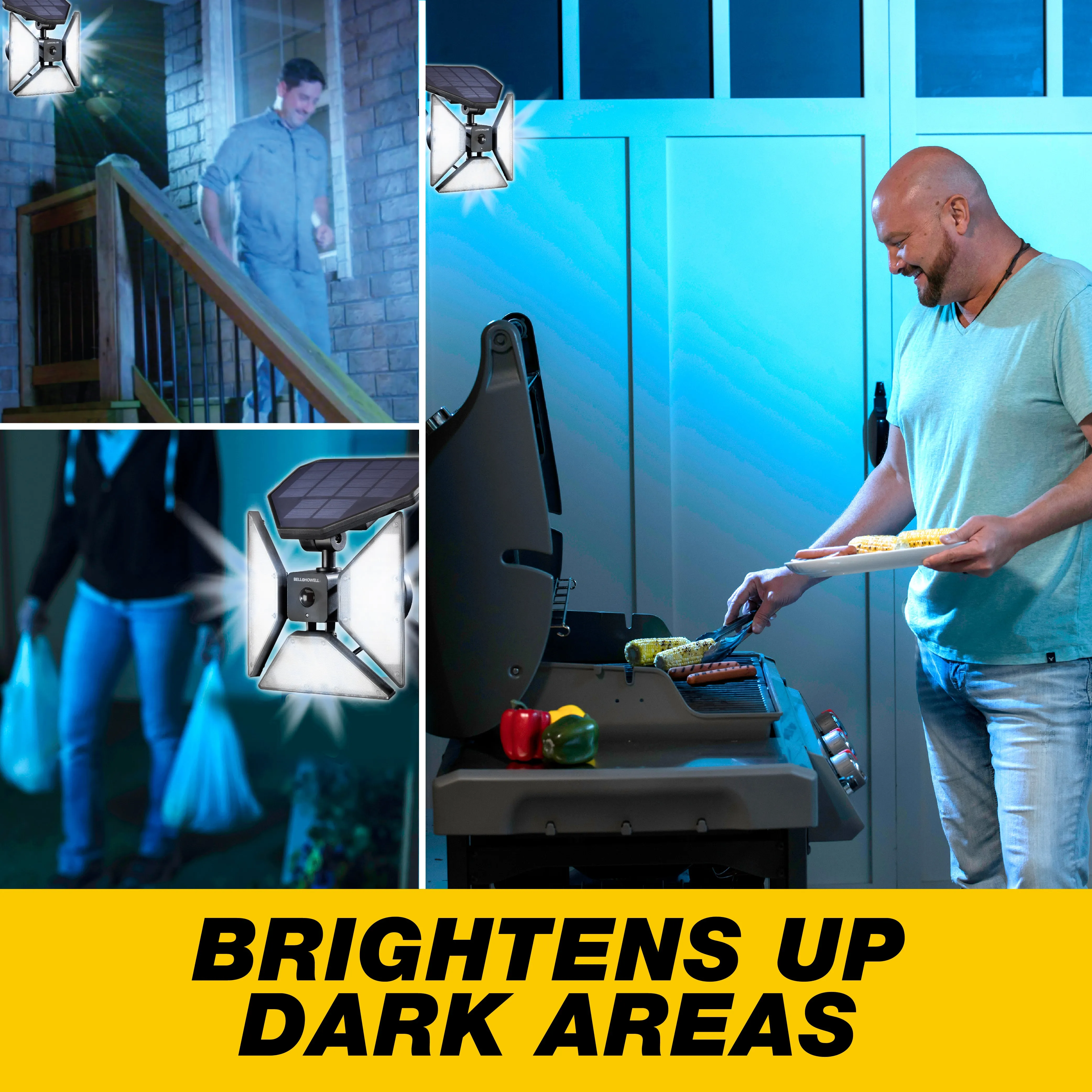 As Seen On Tv Bell Howell Bionic Trio Solar Outdoor Lights