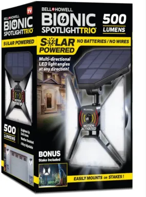 As Seen On Tv Bell Howell Bionic Trio Solar Outdoor Lights