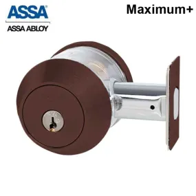 ASSA - 7000 Series - Maximum  - Double Cylinder Deadbolt with Security Guard - KA - 624 - Dark Oxidized Bronze - Grade 1