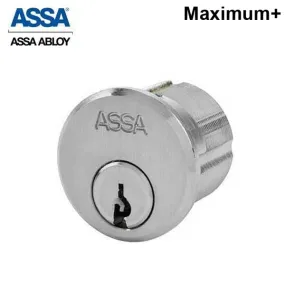 ASSA - Maximum  - Mortise Cylinder - Adams Rite Cam - 1-1/8" - 626 - Satin Chrome
