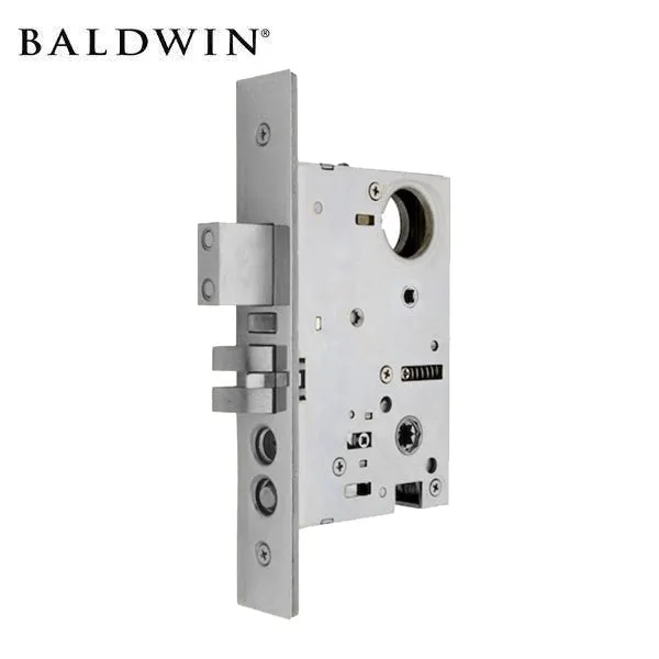 Baldwin - 6320 - Mortise Lock - 2 1/2" Backset - Entrance - Optional Handing - 260 - Polished Chrome