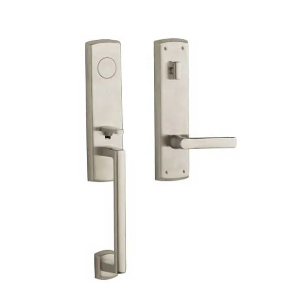 Baldwin Estate - 85387.LFD - Soho Lever Handleset - Full Dummy - 056 - Lifetime Satin Nickel - Grade 2 - LH