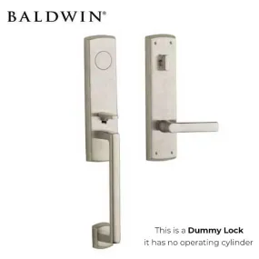 Baldwin Estate - 85387.LFD - Soho Lever Handleset - Full Dummy - 056 - Lifetime Satin Nickel - Grade 2 - LH