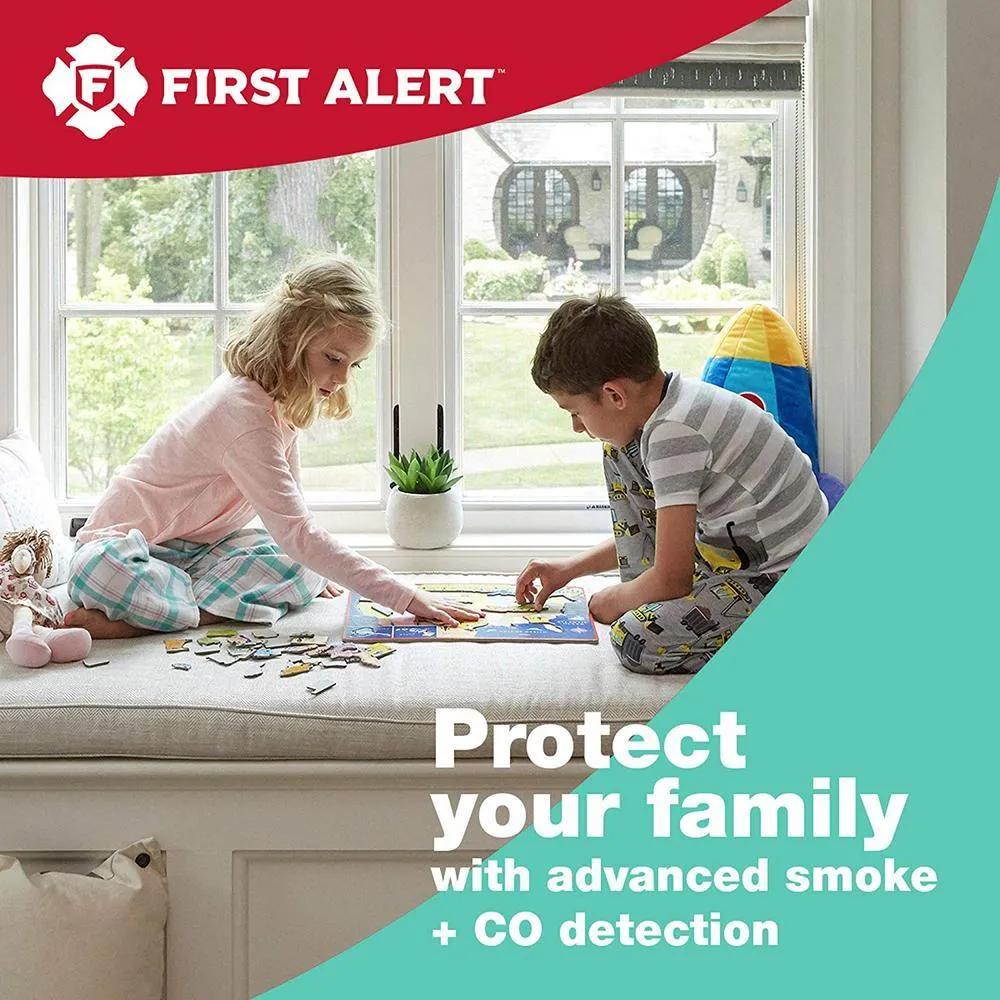 Battery Operated Combination Smoke and CO Detector Z-Wave Wireless
