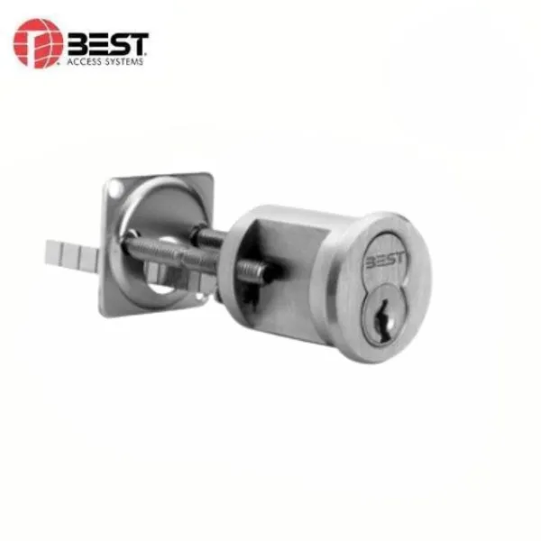 BEST - E Series - Rim Cylinder Housing Standard - SFIC - 7 Pin Chromium Plated Satin Chrome 26/US26D finish