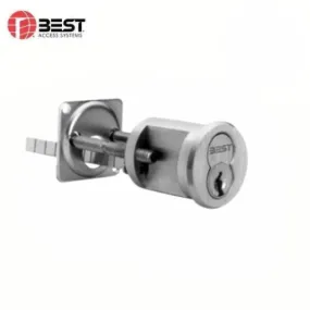 BEST - E Series - Rim Cylinder Housing Standard - SFIC - 7 Pin Chromium Plated Satin Chrome 26/US26D finish