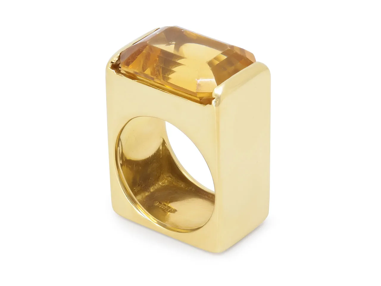 Boris LeBeau Citrine Ring in 18K Gold