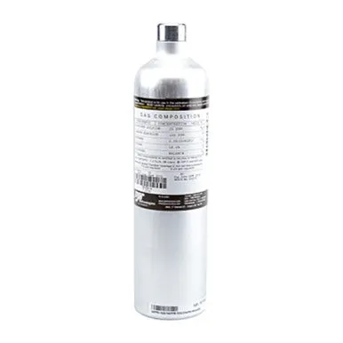 BW H2S Single Gas Cylinder 25ppm 34 Liter, Cal Gas CG2-H-25-34