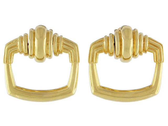 Cartier Aldo Cipullo Door Knocker Earrings in 18K