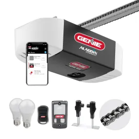 Chain Glide Connect Essentials- 1/2 HPc Durable Chain Drive Smart Garage Door Opener with LED Lights Included